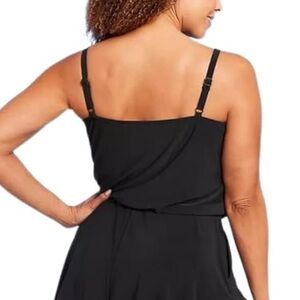 Aqua Green Black Swimwear